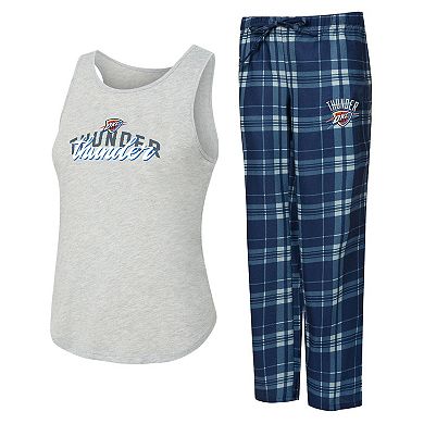 Women's Concepts Sport Navy/Heather Gray Oklahoma City Thunder Regulate Tank & Pant Set