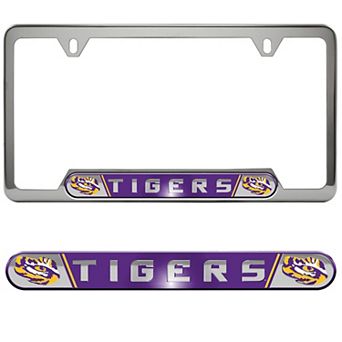 Logo Brands LSU Tigers Embossed License Plate Frame