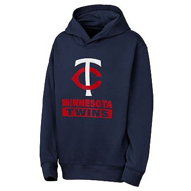 Youth Outerstuff Navy Minnesota Twins Back to Basics Hoodie