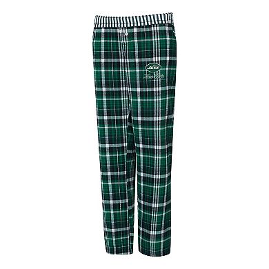 Women's Concepts Sport Green New York Jets Laney Plaid Tri-Blend Pants