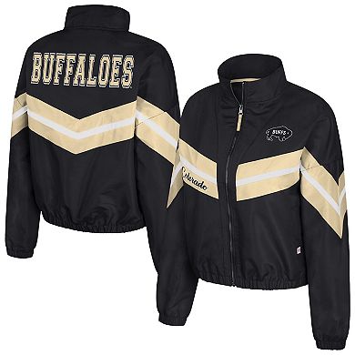Women's Colosseum Black Colorado Buffaloes Thin Ice Full-Zip Windbreaker