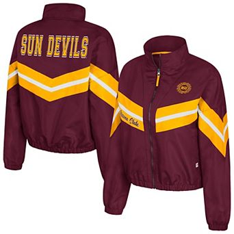 Women's Colosseum Maroon Arizona State Sun Devils Thin Ice Full-Zip Windbreaker
