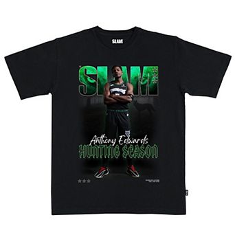 Unisex SLAM Anthony Edwards Black Minnesota Timberwolves Cover T-Shirt