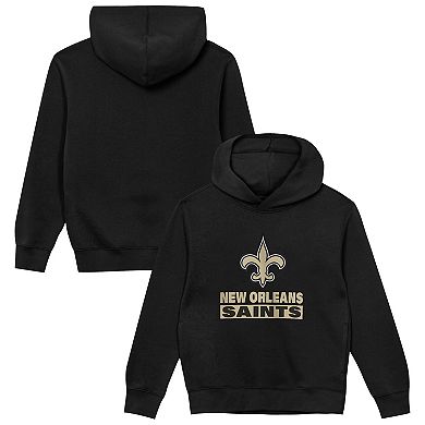Toddler Outerstuff Black New Orleans Saints Back to Basics Hoodie