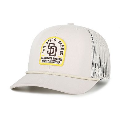 Men's '47 Cream San Diego Padres Gravestone Adjustable Trucker Hat