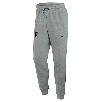 Men's Nike Heather Gray DePaul Blue Demons Basketball Practice Dri-FIT Taper Sweatpants