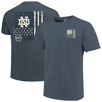 Men's Navy Notre Dame Fighting Irish Comfort Colors OHT Camo Overlay T-Shirt