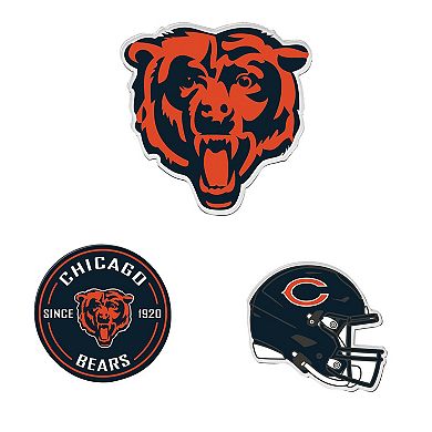 WinCraft Chicago Bears 3-Pack Premium Fridge Magnet Set