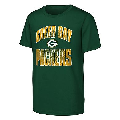 Youth Outerstuff Green Green Bay Packers Never Quit 2-Pack T-Shirt Set