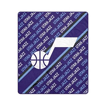 "Pegasus Utah Jazz 50"" x 60"" Diagonal Lined Wordmark Ultra Soft Blanket"