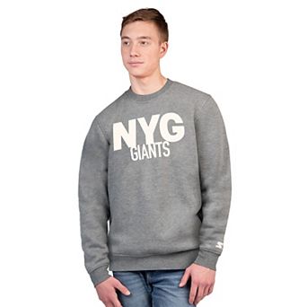 Men's Starter Charcoal New York Giants Assist Sweatshirt