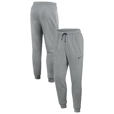 Men's Nike Heather Gray Gonzaga Bulldogs Basketball Practice Dri-FIT Taper Sweatpants