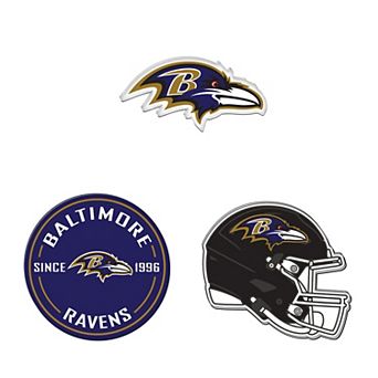 WinCraft Baltimore Ravens 3-Pack Premium Fridge Magnet Set