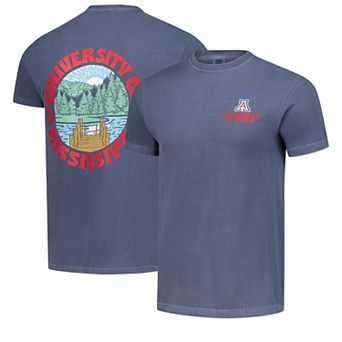 Men's Navy Arizona Wildcats Comfort Colors Thick Lined Landscape T-Shirt