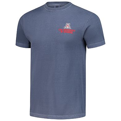 Men's Navy Arizona Wildcats Comfort Colors Thick Lined Landscape T-Shirt