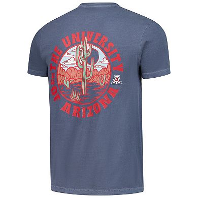Men's Navy Arizona Wildcats Comfort Colors Thick Lined Landscape T-Shirt