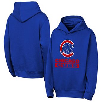 Youth Outerstuff Rush Blue Chicago Cubs Back to Basics Hoodie