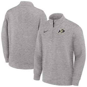 Men's Nike Gray Colorado Buffaloes Coaches Dri-FIT Half-Zip Pullover