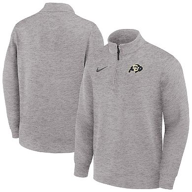 Men's Nike Gray Colorado Buffaloes Coaches Dri-FIT Half-Zip Pullover