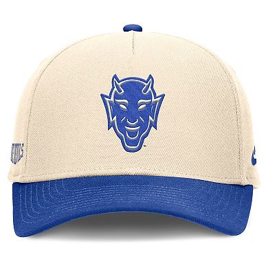 Men's Nike Natural/Royal Duke Blue Devils Academic Rise Dri-FIT Adjustable Hat