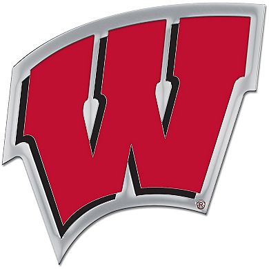 WinCraft Wisconsin Badgers Colored Chrome Auto Emblem