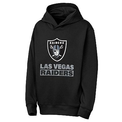 Youth Outerstuff Black Las Vegas Raiders Back to Basics Hoodie
