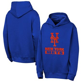 Youth Outerstuff Rush Blue New York Mets Back to Basics Hoodie