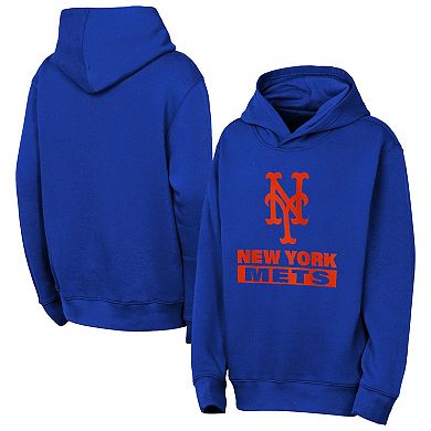 Youth Outerstuff Rush Blue New York Mets Back to Basics Hoodie
