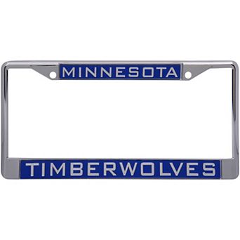 WinCraft Minnesota Timberwolves Laser Inlaid Metal License Plate Frame