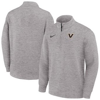Men's Nike Gray Vanderbilt Commodores Coaches Dri-FIT Half-Zip Pullover