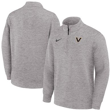 Men's Nike Gray Vanderbilt Commodores Coaches Dri-FIT Half-Zip Pullover