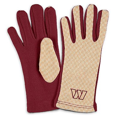 Women's WEAR by Erin Andrews Washington Commanders Tonal Microcheck Scarf & Glove Set