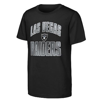 Youth Outerstuff Black Las Vegas Raiders Never Quit 2-Pack T-Shirt Set