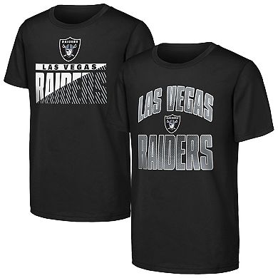 Youth Outerstuff Black Las Vegas Raiders Never Quit 2-Pack T-Shirt Set