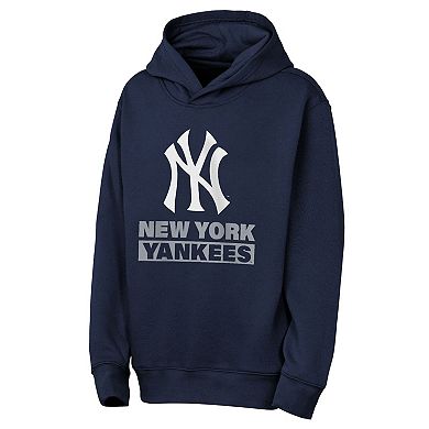 Youth Outerstuff Navy New York Yankees Back to Basics Hoodie