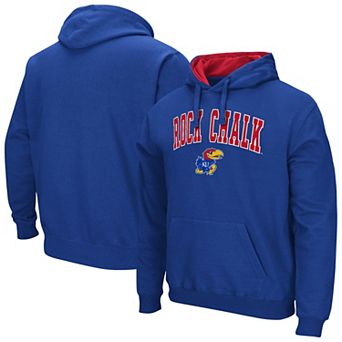 Men's Colosseum Royal Kansas Jayhawks Rally Cry Fleece Hoodie