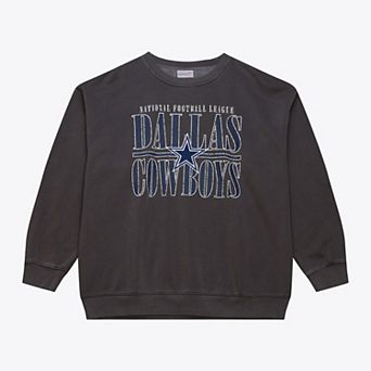 Men's Mitchell & Ness Black Dallas Cowboys Downtown Collection Fleece Sweatshirt