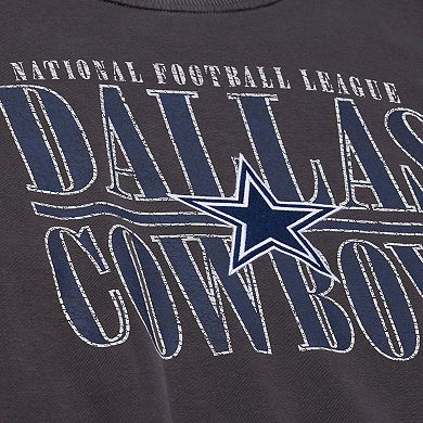 Men's Mitchell & Ness Black Dallas Cowboys Downtown Collection Fleece Sweatshirt