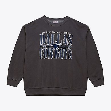 Men's Mitchell & Ness Black Dallas Cowboys Downtown Collection Fleece Sweatshirt
