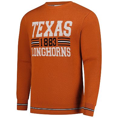 Unisex Uscape Apparel Burnt Orange Texas Longhorns Renew Knit Vintage Retro Sweater
