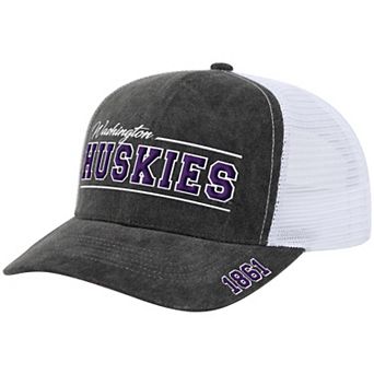 Unisex Colosseum Gray Washington Huskies Billy 2400 Adjustable Trucker Hat