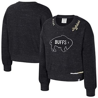 Girls Youth Colosseum Black Colorado Buffaloes Just a Minute Sweatshirt