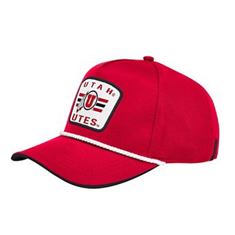 Men's Colosseum Red Utah Utes Hits the Road Podium Adjustable Hat