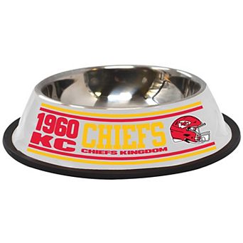 The Memory Company Kansas City Chiefs Stainless Steel Pet Bowl