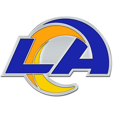 WinCraft Los Angeles Rams Colored Chrome Auto Emblem