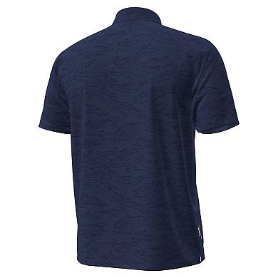 Men's Under Armour Navy Navy Midshipmen Drive Camo Jacquard Polo