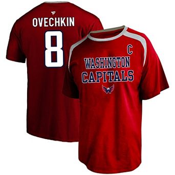 Men's Profile Alexander Ovechkin Red Washington Capitals Big & Tall Name & Number T-Shirt