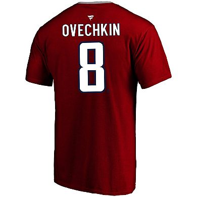Men's Profile Alexander Ovechkin Red Washington Capitals Big & Tall Name & Number T-Shirt