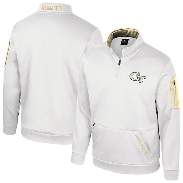Men's Colosseum White Georgia Tech Yellow Jackets Mainframe Fleece