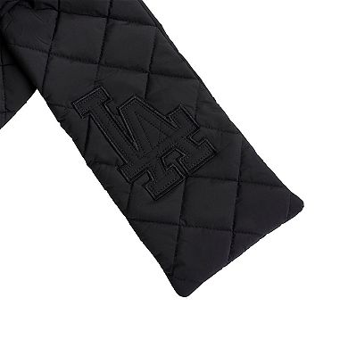 Women's Lusso Black Los Angeles Dodgers Ridley Puffer Scarf
